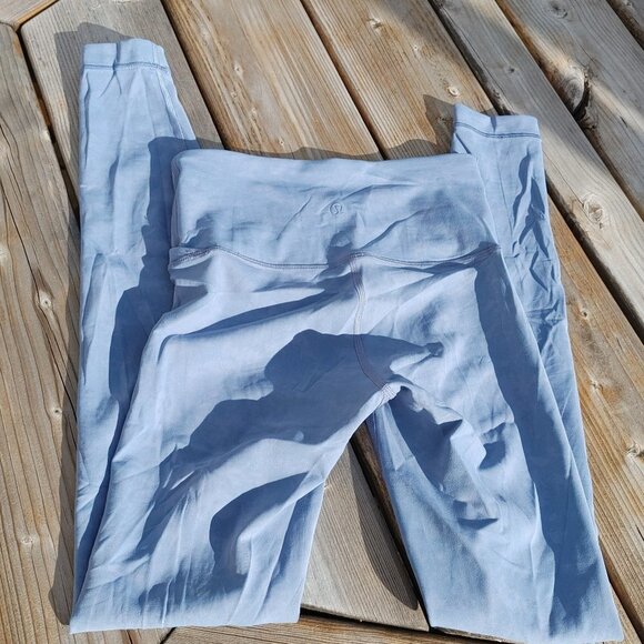 Lululemon Always On High-Rise Tight Sky Wash Print Tempest Blue Size 2 - Picture 3 of 8